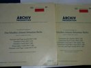 DGG - RED STEREO BACH ORGAN WORKS -Archiv 198 305 - Vinyl RECORDS  x 2LP - NM