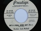 Mod Jazz Soul 45 BROTHER JACK MCDUFF He's A Real Gone Guy PRESTIGE promo HEAR