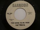 The Traits Too Good Be True RARE '66 GARRISON WHITE LABEL PROMO NORTHERN SOUL 45