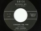 Northern Soul Popcorn 45 - Ann Caudell - Longing For You - Quick - mp3