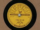78 rpm Johnny Cash Sun 241 I Walk The Line in E-