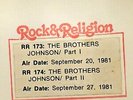 RADIO SHOW: 9/20/81 ROCK & RELIGION RR 173/174 THE BROTHERS JOHNSON