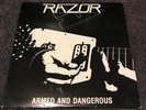 Razor -  ORIGINAL Armed and Dangerous , slayer, venom, Metallica,