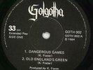 Golgotha Dangerous Games EP UK 7