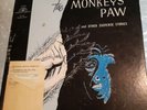 Vintage spoken word lp THE MONKEY'S PAW Suspense Stories 16 RPM Halloween 1950s