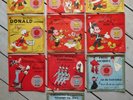 TRES RARE 10 DISQUES WALT DISNEY 78T 15CM  SERIE DISQUE ROSE MICKEY DINGO DONALD