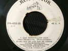 ELVIS PRESLEY-CHILE ORIGINAL EP RCA 45 RPM 7” WHITE LABELS FOLLOW THAT DREAM VG+