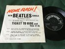 BEATLES Orig. 1965 Dutch Promo Picture Sleeve And Parlophone 45 TICKET TO RIDE