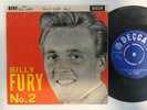 Billy Fury ?– No. 2 Don't Jump / Rare 45T Rock & Roll 7' UK EP 1962