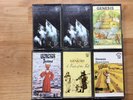 Genesis cassette tapes x 6, selling England, foxtrot, nursery crime, seconds out