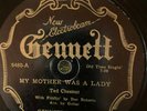 Gennett  6480 Ted Chestnut MOTHER WAS A LADY  78 rpm Country 1928 V+