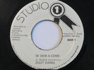 Reggae/Ska 7” ZOOT SIMMS - SEE DEM A COME/KEN PARKER* HAVE A GOOD TIME* STUDIO 1