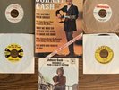 5 JOHNNY CASH 45s & MAGAZINE SUN RECORDS COLUMBIA PROMOS PICTURE SLEEVE