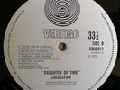 Colosseum LP Daughter of time UK Vertigo Swirl Press