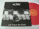 33T AC/DC LET THERE BE ROCK VINYLE ROUGE REEDITION HARD ROCK