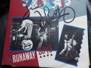 THE STRAY CATS GENUINE SIGNED SINGLE RUNAWAY BOYS
