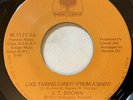 J.T. Brown - Like Taking Candy / Under Lock and Key 45 Mahogany 1977 Soul VG+
