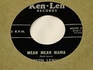 RARE FEMALE ROCKABILLY 45 Ruth Lewis MEAN MEAN MAMA Ken-Len 316 HILLBILLY hear
