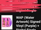 Cardi B SIGNED WAP feat. Megan Thee Stallion Purple Vinyl LIMITED EDITION