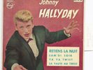 EP espagnol 432739 Johnny Hallyday Retiens la nuit languette vinyle ROSE FLUO