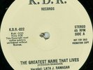 LATA J. RAMASAR “ THE GREATEST NAME THAT LIVES “ NEW 12 DANCE DISCO SOUL FUNK