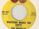THE MIRACLES Whatever Makes You Happy Mickeys Monkey MOTOWN NORTHERN SOUL USA 45