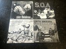 Four Old Seven Inches Teen Idles SOA Government Issue Minor Disturbance Clear
