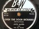 78 rpm Jack McVea-Open The Door Richard/Lonesome Blues Black & White 792 R&B