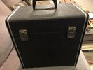Black Record Carry Case for 12” LP Vinyl Records Wooden Good Quality Heavy Duty