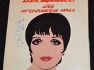 LIZA MINNELLI Live At Carnegie Hall SIGNED Altel Records US 1981 WARHOL COVER