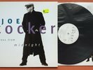 JOE COCKER - ACROSS FROM MIDNIGHT RARE UK 1997 LP w/PRINTED INNER SLEEVE