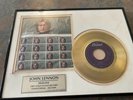 Limited John Lennon 24kt Gold Plated Imagine Record Plastic ONO BAND As Is