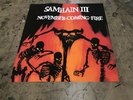 SAMHAIN III November Coming Fire poster ORANGE & RED scary AF as vinyl Danzig