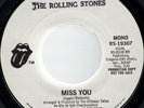 Rolling Stones Miss You (Mono/Stereo) USA Promo 45 Without Picture Sleeve