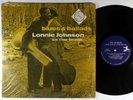 Lonnie Johnson with Elmer Snowden - Blues & Ballads LP - Bluesville Mono RVG