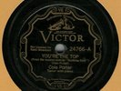 78 rpm Cole Porter Victor 24766 You're The Top in V+E-