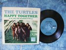 PSYCH  THE TURTLES - HAPPY TOGETHER 45 + PS Picture Sleeve ORIG 1967 WHITE WHALE