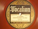 78 : VOCALION 14585-BEN BERNIE/GENE FOSDICK- HENPECKED BLUES / RAILROAD MAN-E+