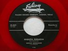 BOCHO RODRIGUEZ Boquita Corazon 45 FALCON 869 Red Vinyl Latin Ranchera 1958 RARE