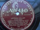 Auld-Hawkins-Webster Saxtet 78rpm Single 10-inch Apollo Records #755 Uptown