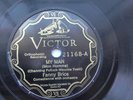Fanny Brice 78rpm Single 10-inch Victor Records VE #21168 My Man