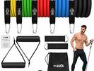 WOTEK Bandas Elasticas Musculacion,Set de Bandas de Resistencia con Cinco Tubo