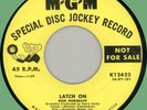RON HARGRAVE Latch On / Only a Daydream 45rpm MGM 1956 classic rockabilly
