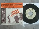 sp 45t bof l aventure c est l aventure JOHNNY HALLYDAY ptte bande orange+rar