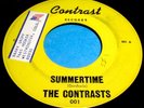 THE CONTRASTS Summertime/More 45 Obscure Colorado Mod Soul/R&B Garage NICE