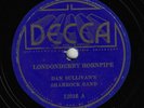 IRISH 78 RPM - DAN SULLIVAN & BAND (DECCA 12016) LONDONDERRY HORNPIPE