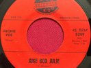 ARCHIE POE    JUKE BOX JULIE / BACK STREETS   RARE OHIO COUNTRY 45   NASHVILLE