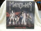 Manowar Into Glory Ride vinyl record album vintage Megaforce label