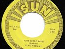 ELVIS PRESLEY 45: Blue Suede Shoes / My Baby's Gone - 70s Sun boot (EX)