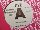 SANDIE SHAW---LONG LIVE LOVE---UK DEMO VG/EX